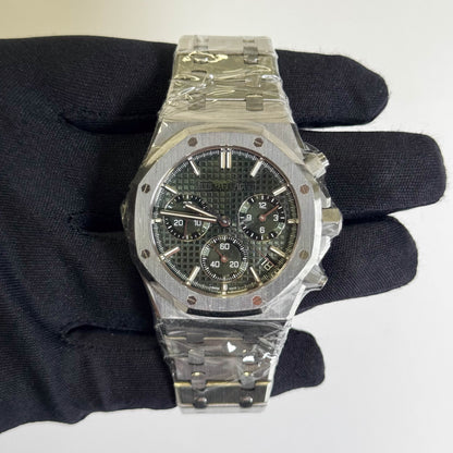 Audemars Piguet Royal Oak 41mm Green Dial Watch Ref# 26240ST.OO.1320ST.08 - Happy Jewelers Fine Jewelry Lifetime Warranty