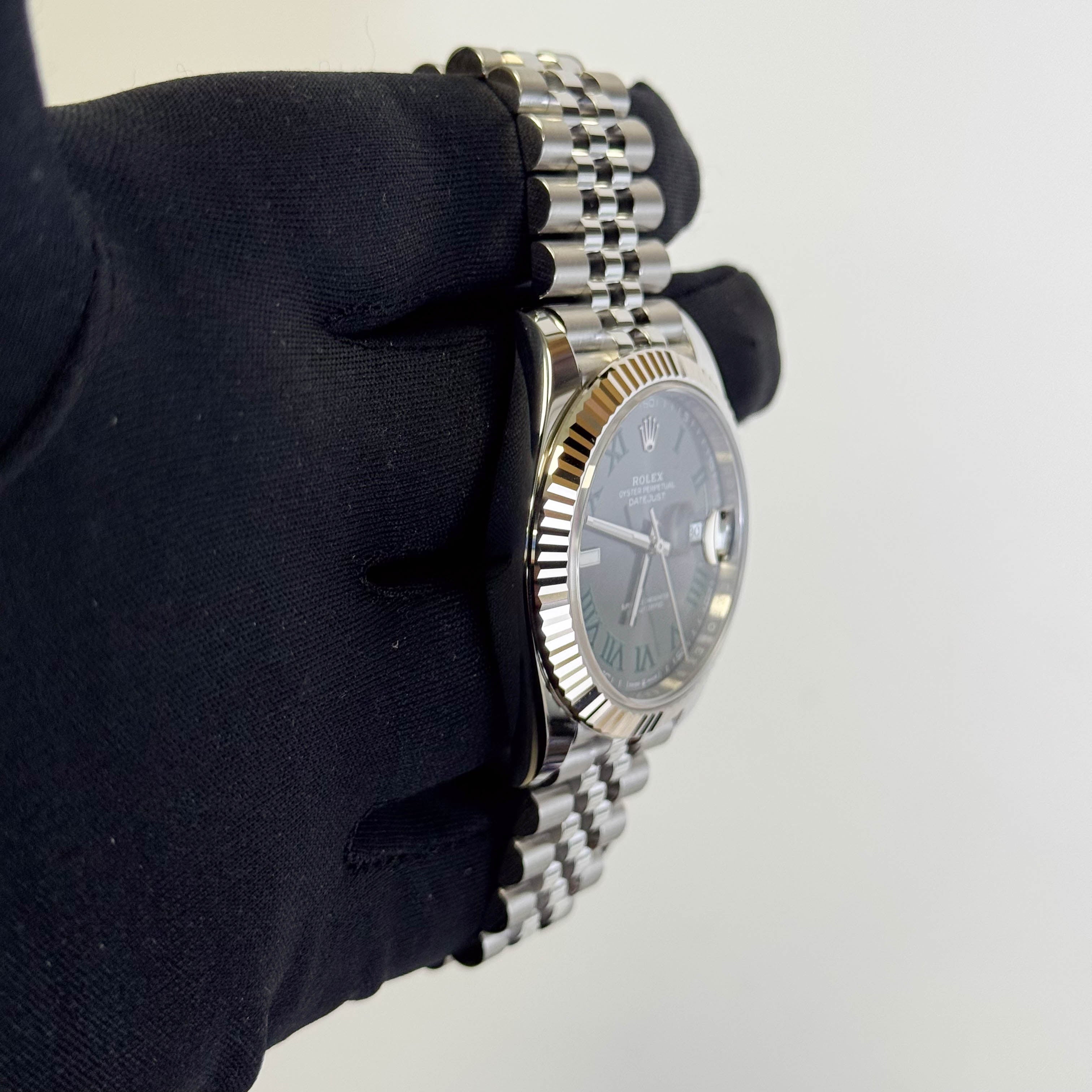 Rolex Datejust 41mm Wimbledon Dial Watch Ref# 126334