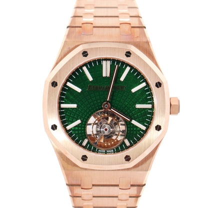 Audemars Piguet Royal Oak 41mm Green Dial Watch Ref# 26533OR.OO.1220OR.01 - Happy Jewelers Fine Jewelry Lifetime Warranty