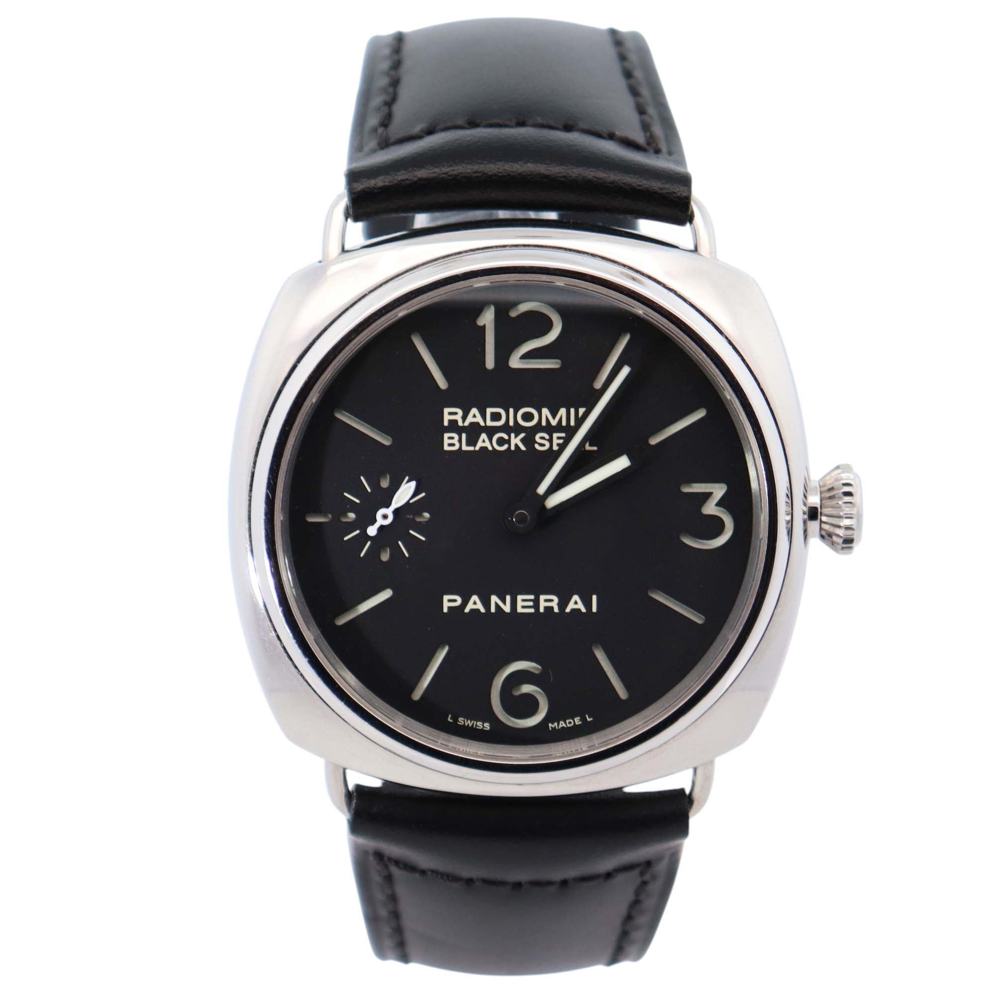 Panerai Radiomir 44mm Black Dial Watch Ref# PAM00183 - Happy Jewelers Fine Jewelry Lifetime Warranty