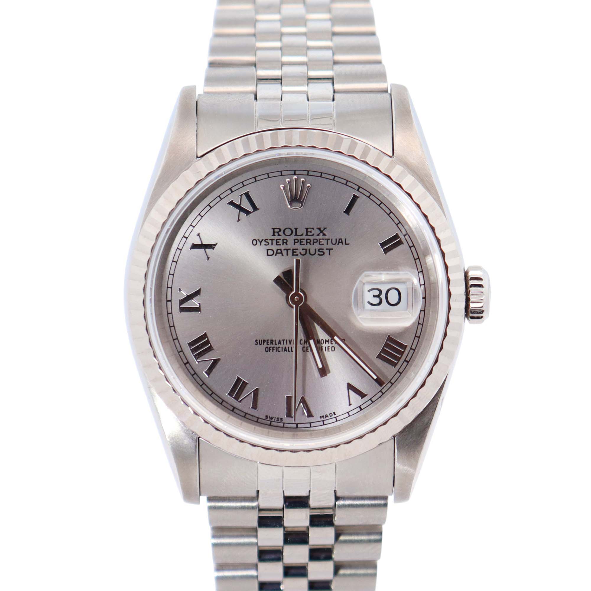 Rolex Datejust 36mm Silver Dial Watch Ref# 16234 - Happy Jewelers Fine Jewelry Lifetime Warranty