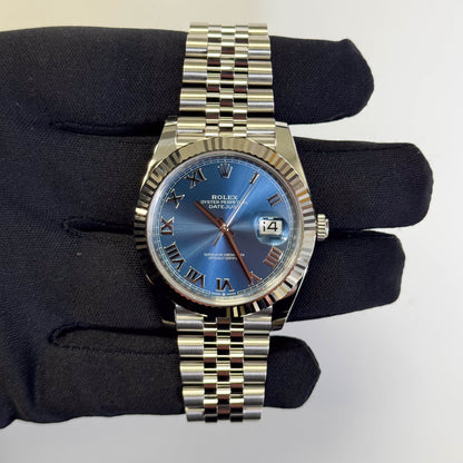Rolex Datejust 41mm Blue Dial Watch Ref# 126334 - Happy Jewelers Fine Jewelry Lifetime Warranty