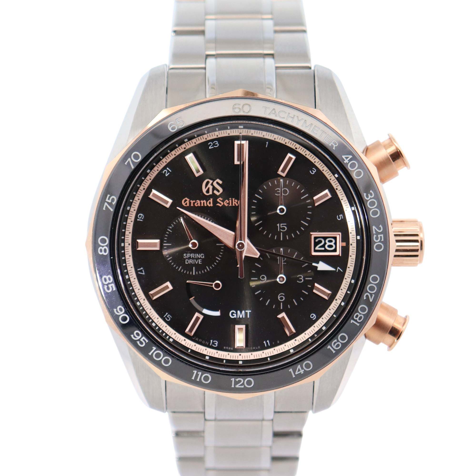 Grand Seiko Spring Drive 43.8mm Brown Dial Watch Ref# SBGC244 - Happy Jewelers Fine Jewelry Lifetime Warranty