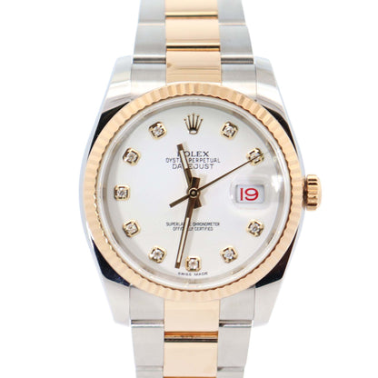 Rolex Datejust 36mm White Dial Watch Ref# 116233 - Happy Jewelers Fine Jewelry Lifetime Warranty