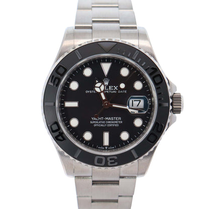 Rolex Yacht-Master 42mm Black Dial Watch Ref# 226627 - Happy Jewelers Fine Jewelry Lifetime Warranty