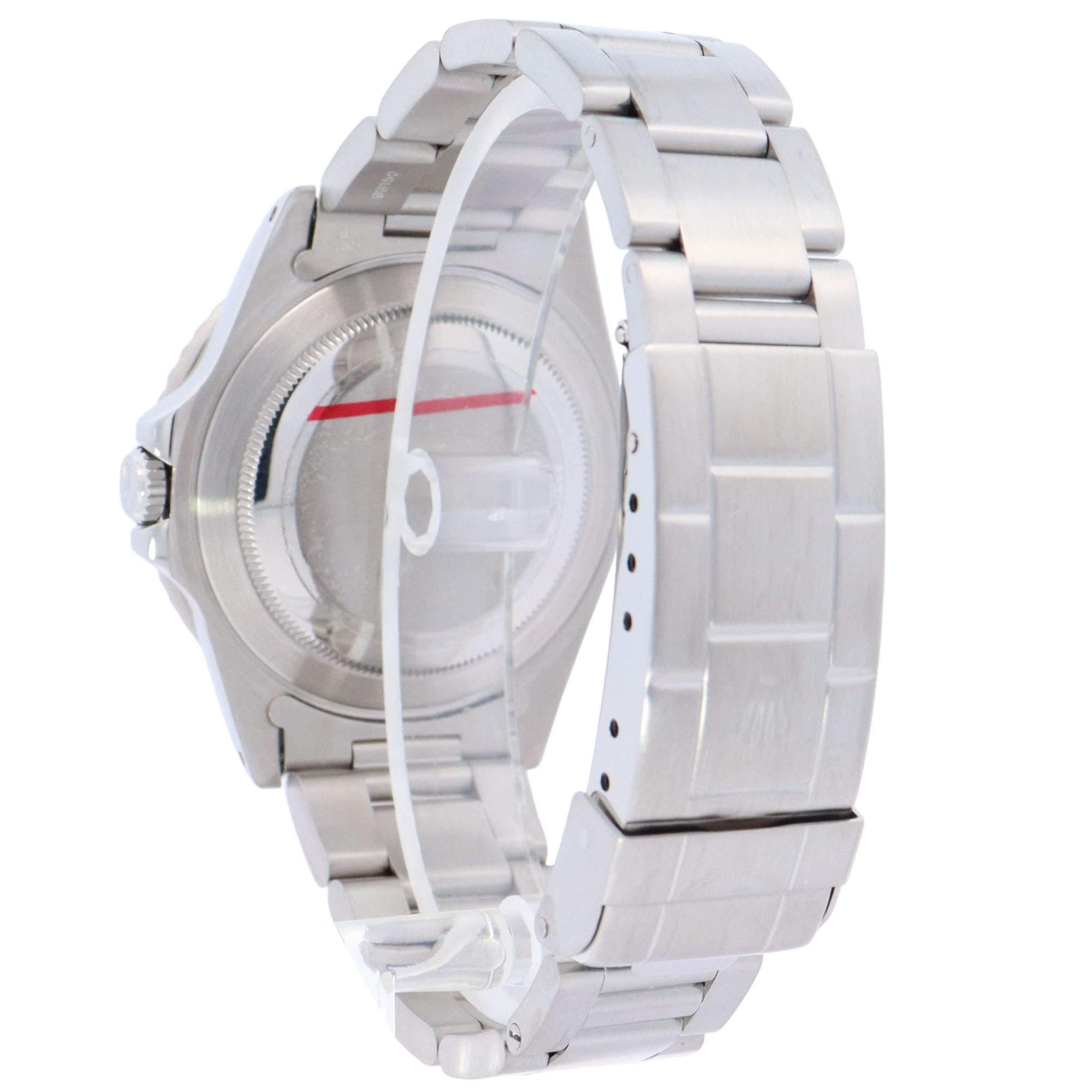 Rolex GMT Master "Pepsi" 40mm Stainless Steel Black Dot Dial Watch Reference# 16700 - Happy Jewelers Fine Jewelry Lifetime Warranty