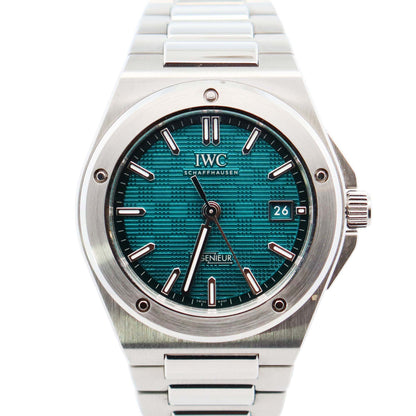 IWC Ingenieur 40mm Green Dial Watch Ref# IW328903 - Happy Jewelers Fine Jewelry Lifetime Warranty