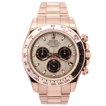 Rolex Daytona 40mm Meteorite Dial Watch Ref# 116505 - Happy Jewelers Fine Jewelry Lifetime Warranty