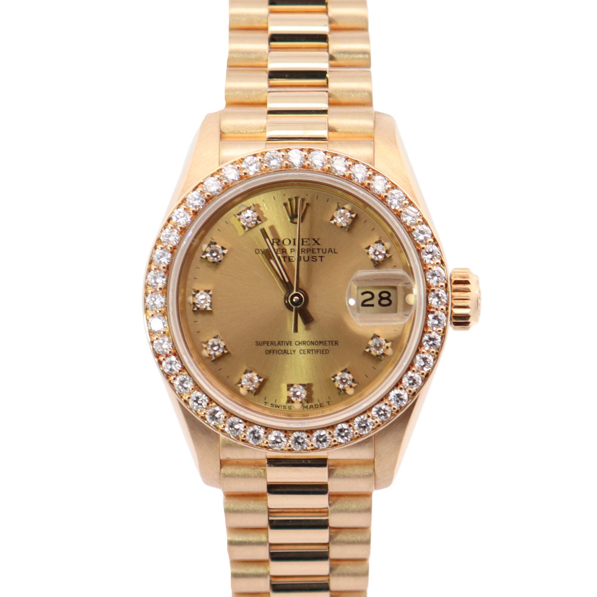 Rolex Datejust 26mm Champagne Dial Watch Ref# 69138 - Happy Jewelers Fine Jewelry Lifetime Warranty
