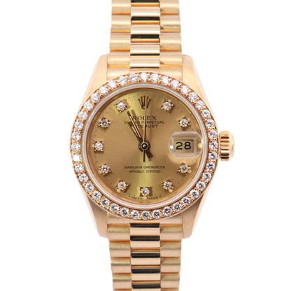 Rolex Datejust 26mm Champagne Dial Watch Ref# 69138 - Happy Jewelers Fine Jewelry Lifetime Warranty
