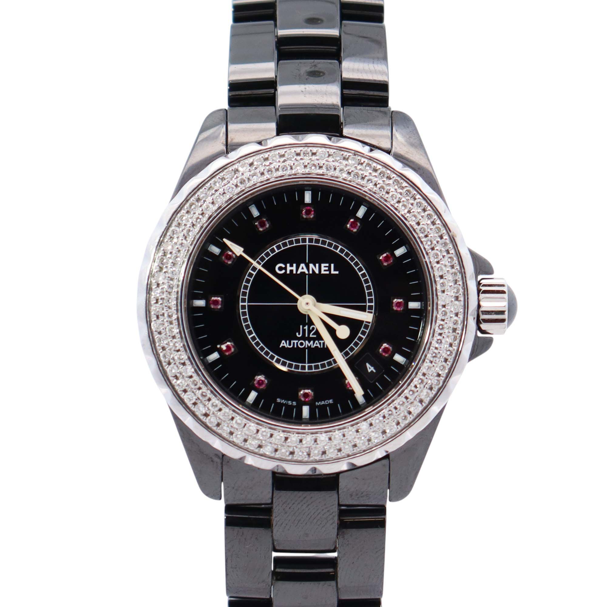 Chanel J12 42mm Black Dial Watch Ref# H2014 - Happy Jewelers Fine Jewelry Lifetime Warranty