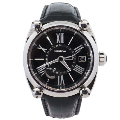 Seiko Galante 42mm Black Dial Watch Ref# 5R66-0AC1 - Happy Jewelers Fine Jewelry Lifetime Warranty