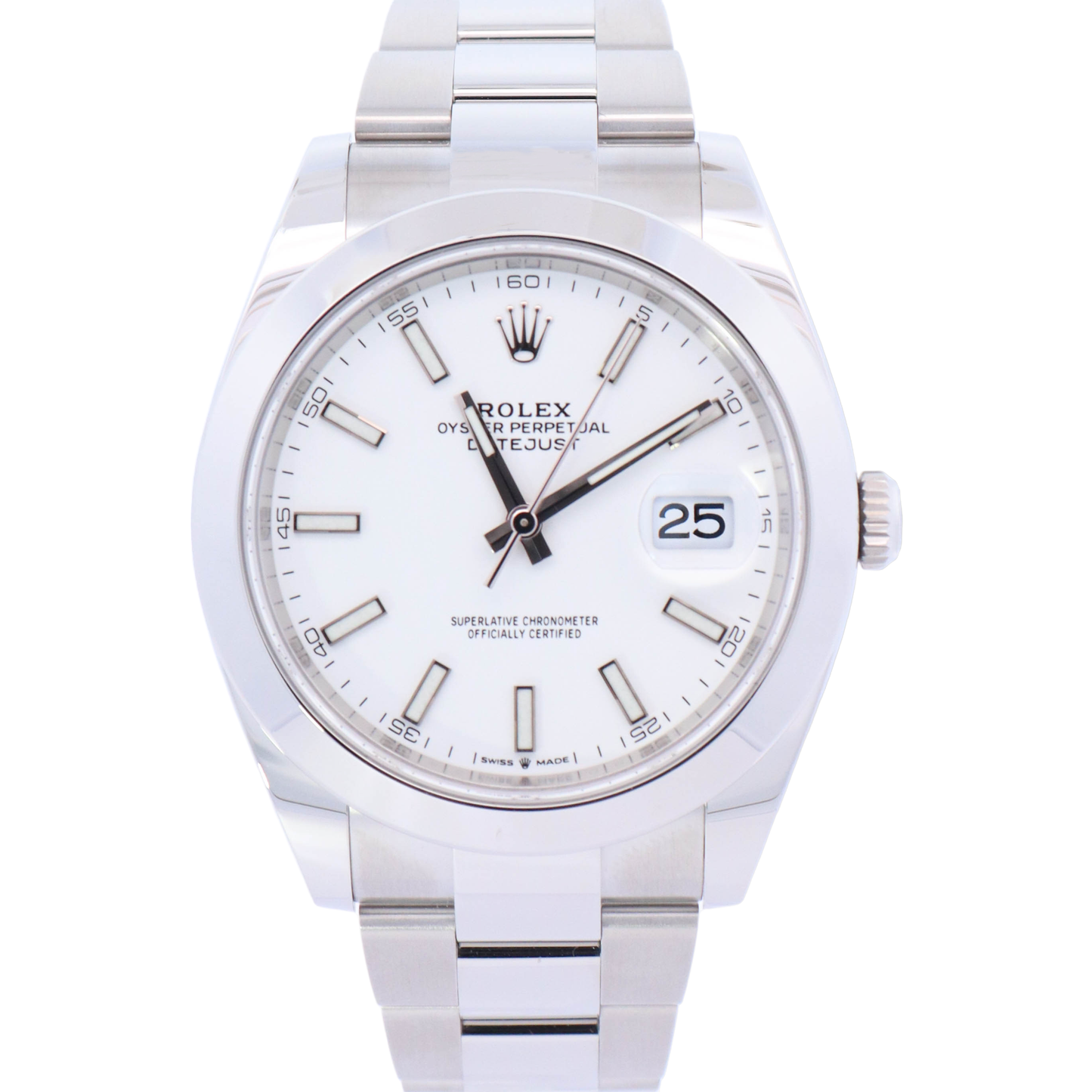Rolex 126300 white clearance dial