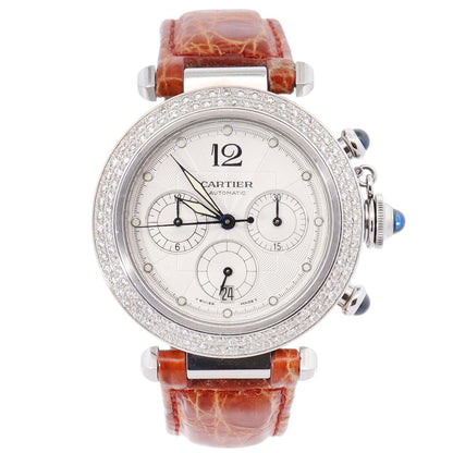 Cartier Pasha 38mm Silver Dial Watch Ref# W3103055 - Happy Jewelers Fine Jewelry Lifetime Warranty