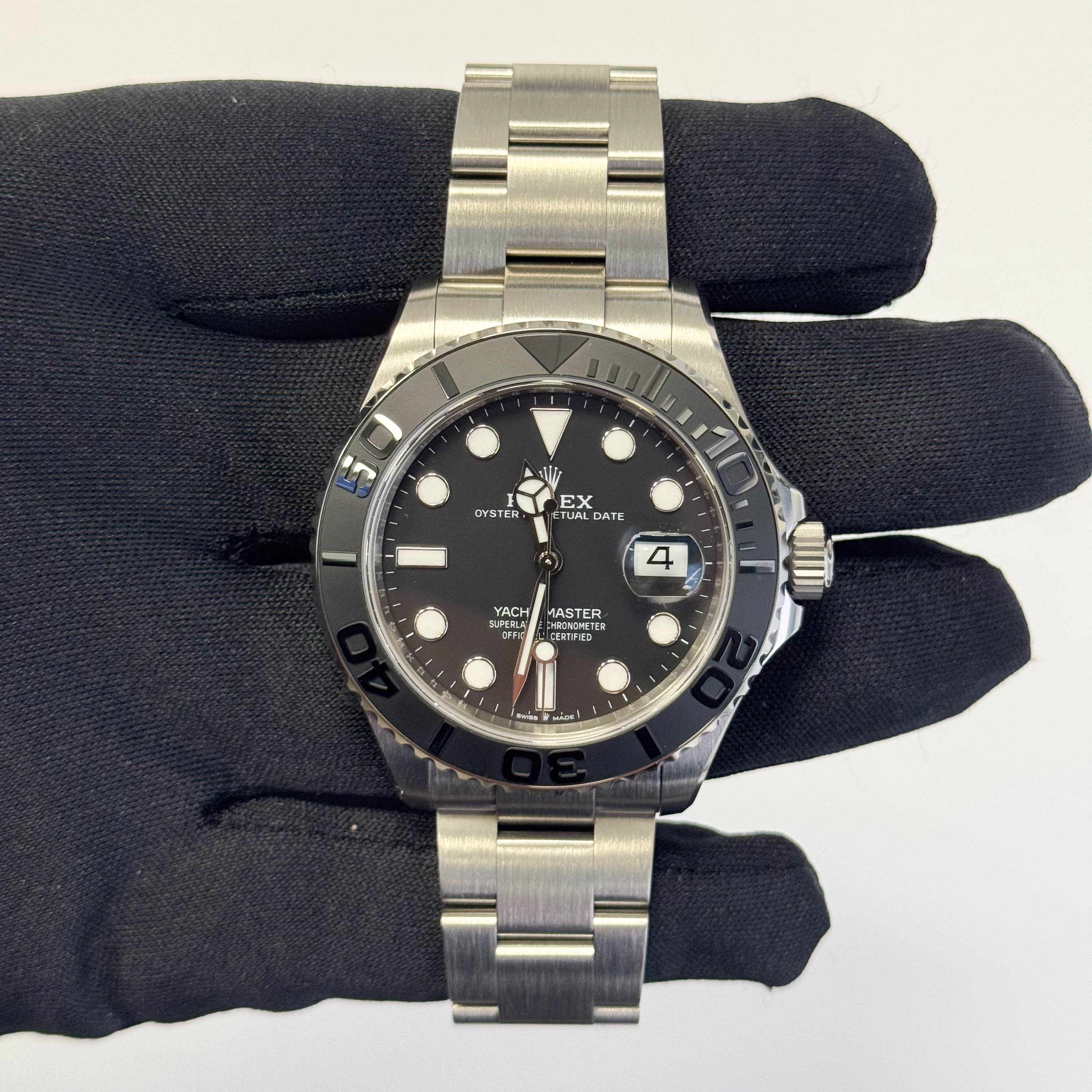 Rolex Yacht-Master 42mm Black Dial Watch Ref# 226627 - Happy Jewelers Fine Jewelry Lifetime Warranty