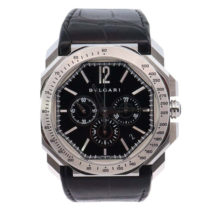 Bvlgari Octo Velocissimo 41mm Black Dial Watch Ref# BGO41SCH - Happy Jewelers Fine Jewelry Lifetime Warranty