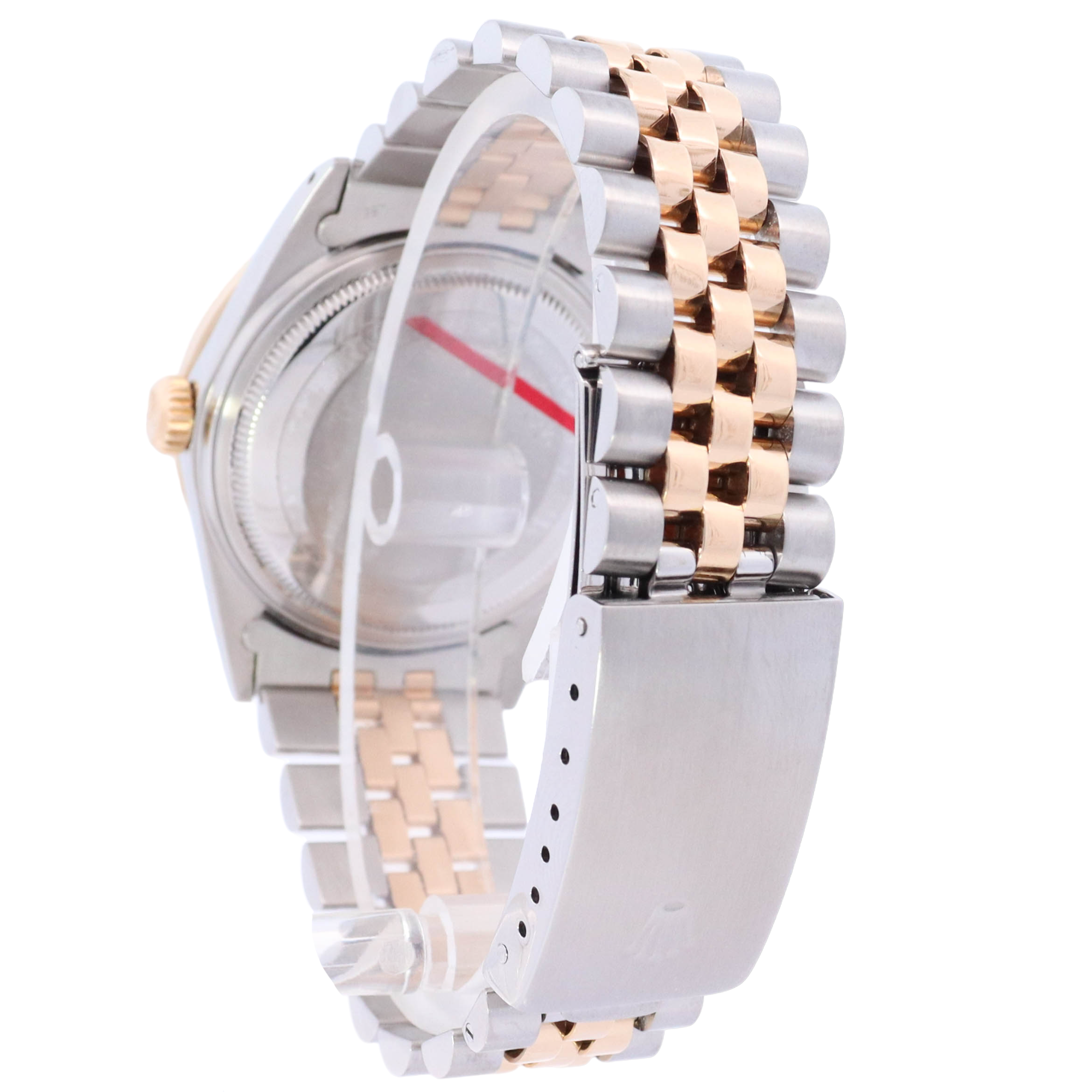 Rolex Datejust 36mm Yellow Gold & Stainless Steel Custom Purple Diamond Dial Watch Reference# 16013 - Happy Jewelers Fine Jewelry Lifetime Warranty