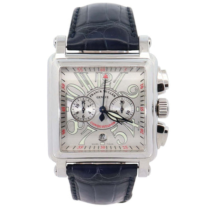 Franck Muller Conquistador 41mm Silver Dial Watch Ref# 10000 H CC - Happy Jewelers Fine Jewelry Lifetime Warranty