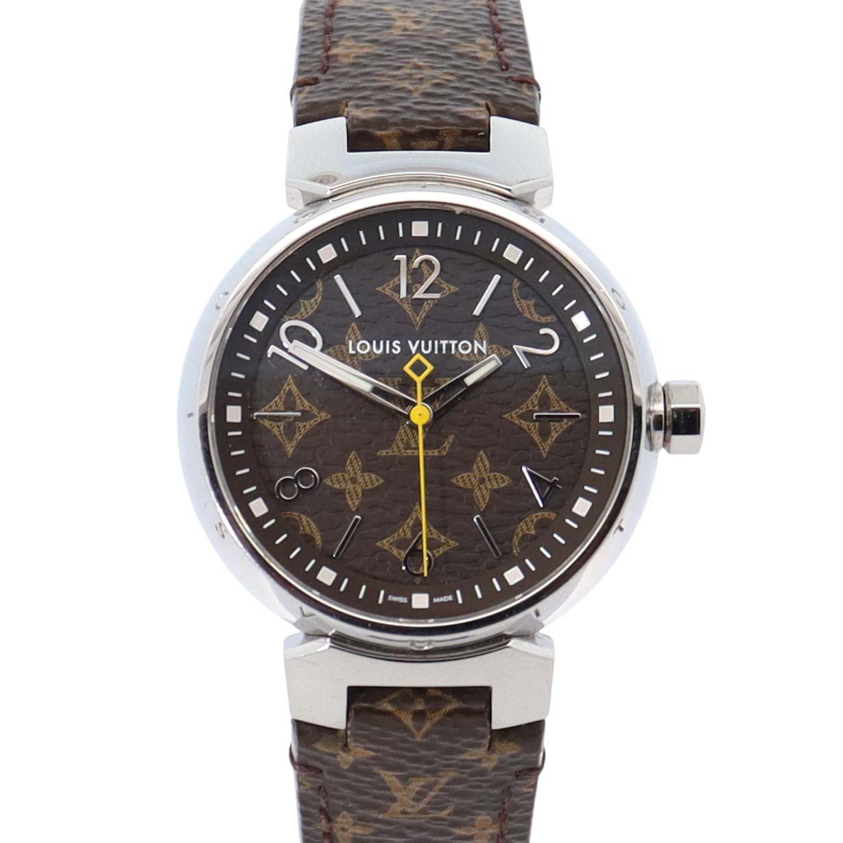 Louis Vuitton Tambour 38mm MOP Dial Watch Ref# Q11BA - Happy Jewelers Fine Jewelry Lifetime Warranty