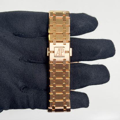 Audemars Piguet Royal Oak Rose Gold 41mm Chocolate Chronograph Dial Watch Ref# 26239OR.OO.1220OR.02 - Happy Jewelers Fine Jewelry Lifetime Warranty