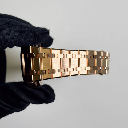 Audemars Piguet Royal Oak Rose Gold 41mm Chocolate Chronograph Dial Watch Ref# 26239OR.OO.1220OR.02 - Happy Jewelers Fine Jewelry Lifetime Warranty