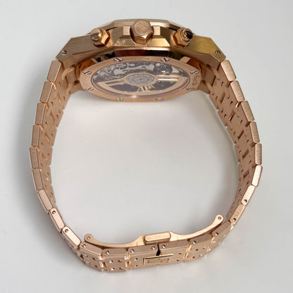 Audemars Piguet Royal Oak Rose Gold 41mm Chocolate Chronograph Dial Watch Ref# 26239OR.OO.1220OR.02 - Happy Jewelers Fine Jewelry Lifetime Warranty