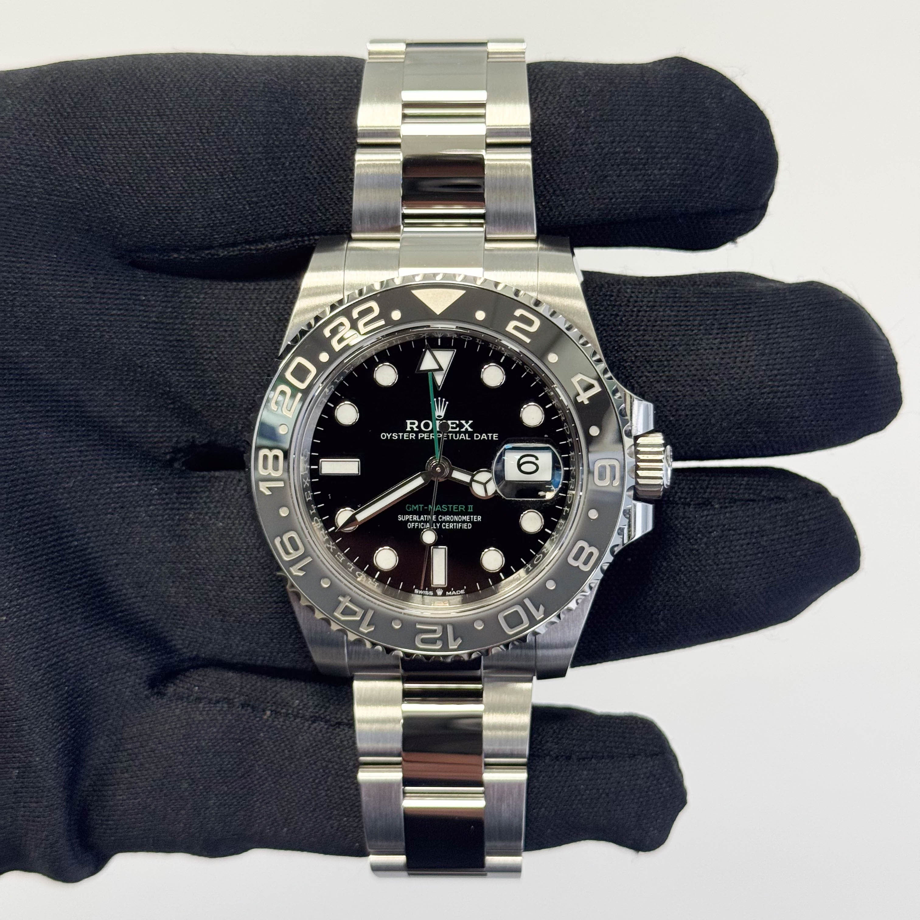 Rolex GMT Master II 40mm Black Dial Watch Ref# 126710GRNR - Happy Jewelers Fine Jewelry Lifetime Warranty
