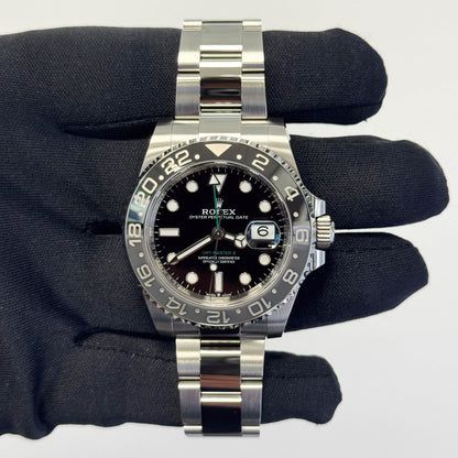 Rolex GMT Master II 40mm Black Dial Watch Ref# 126710GRNR - Happy Jewelers Fine Jewelry Lifetime Warranty