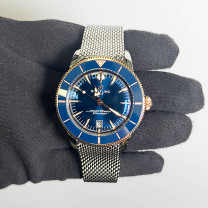 Breitling Superocean 44mm Blue Dial Watch Ref# UB3112