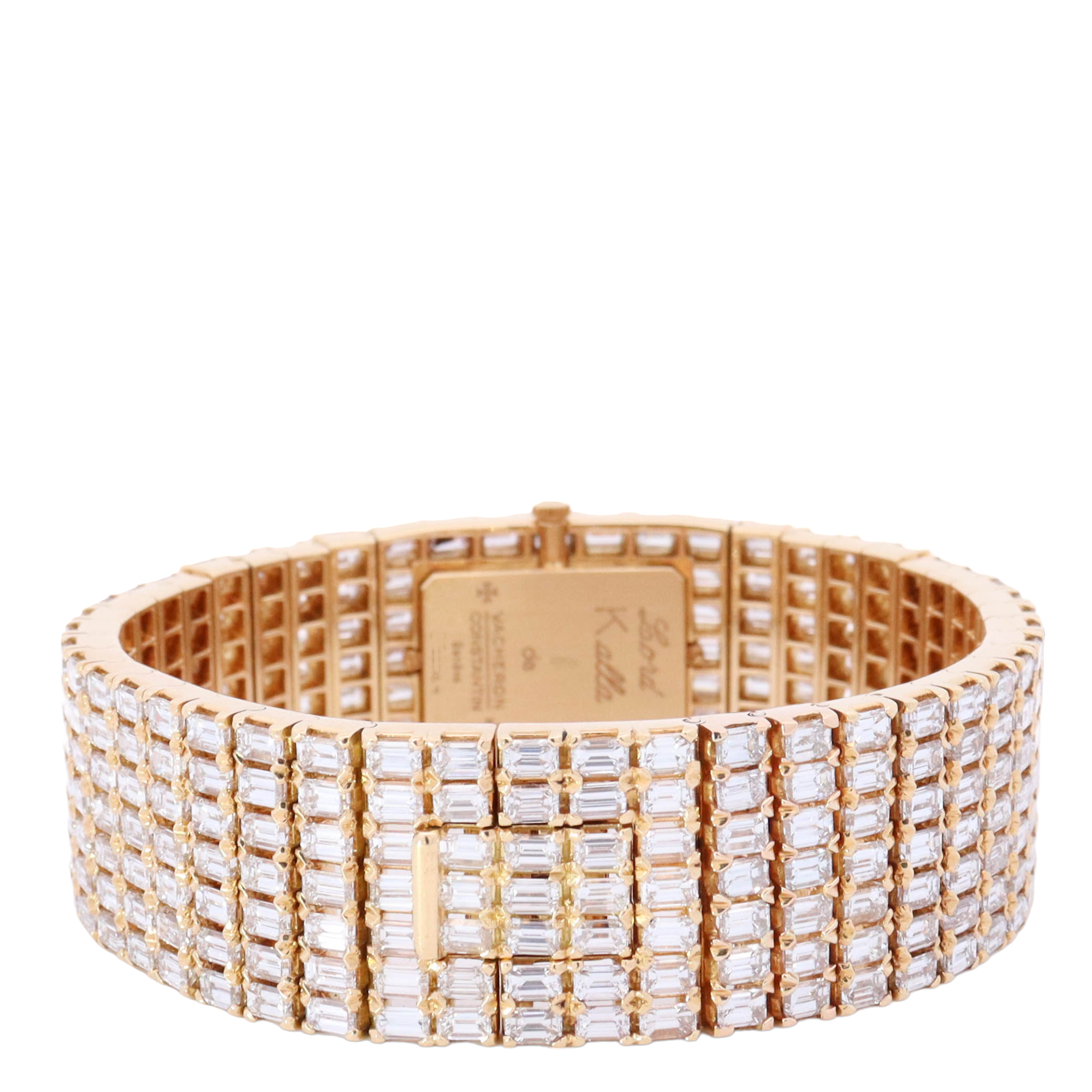 Vacheron Constantin Lord Kalla 23mm Yellow Gold Factory Set Baguette Dial Watch Reference# 35 511-723 - Happy Jewelers Fine Jewelry Lifetime Warranty