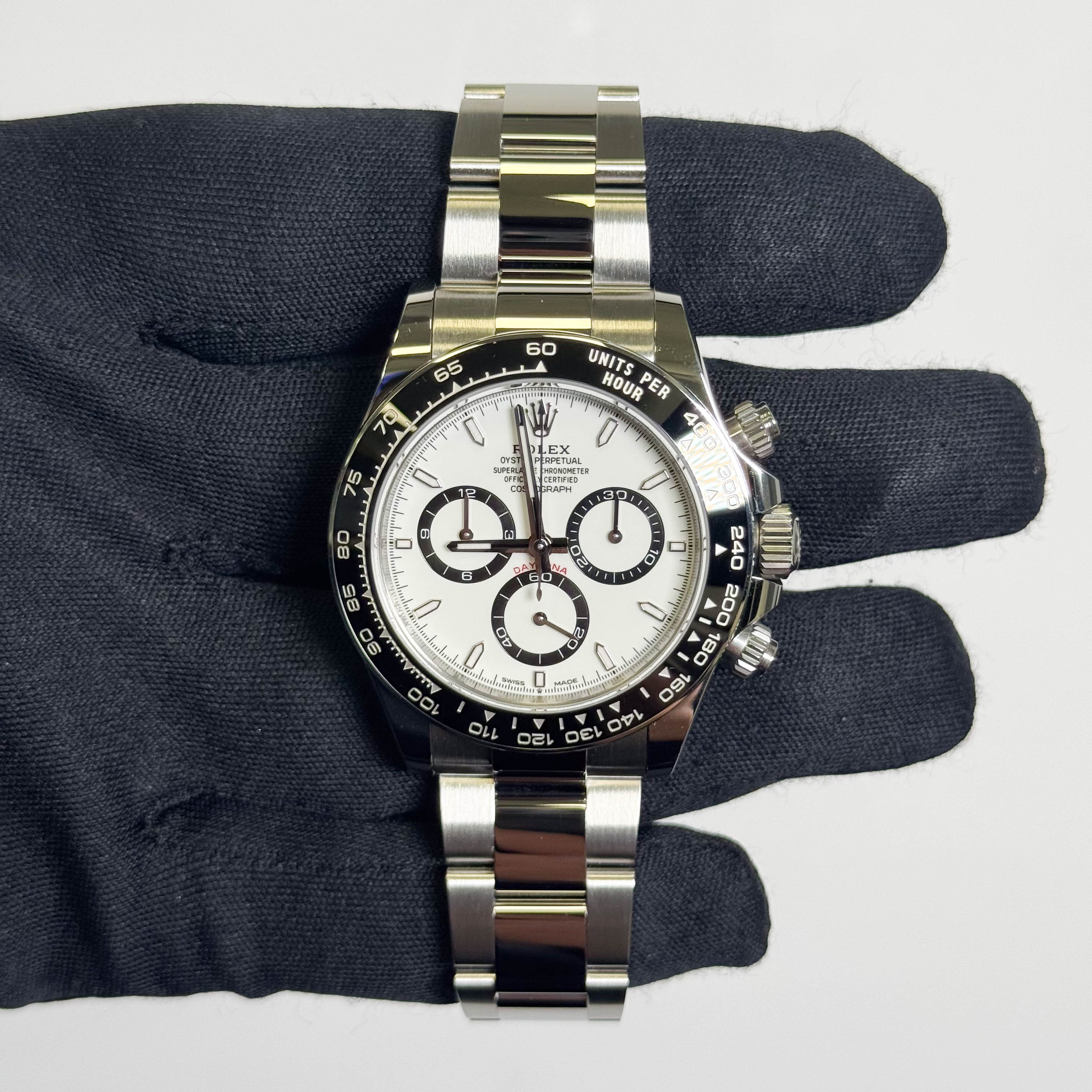 Rolex Daytona 40mm White Dial Watch Ref# 126500LN
