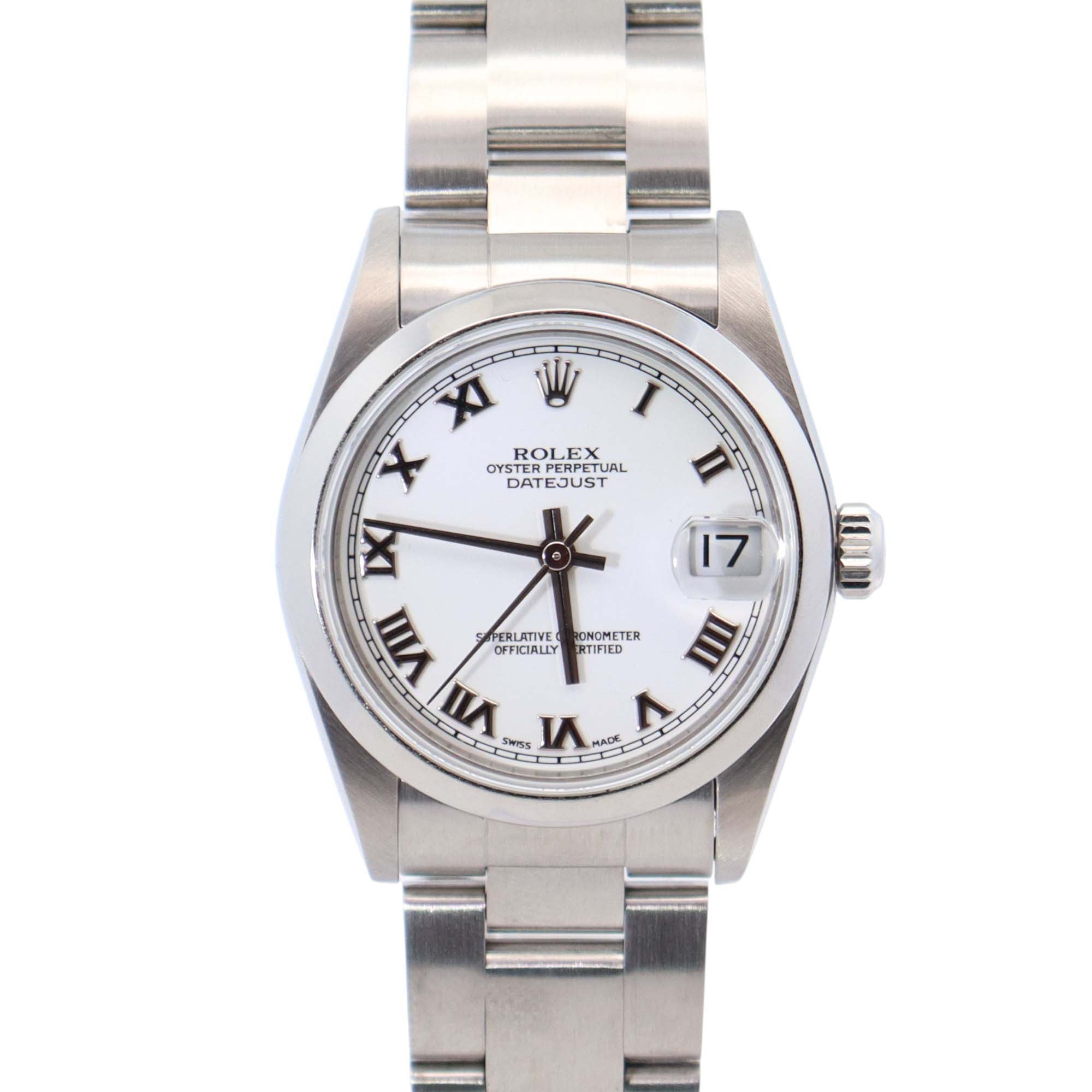 Rolex Datejust 31mm White Dial Watch Ref# 78240 - Happy Jewelers Fine Jewelry Lifetime Warranty