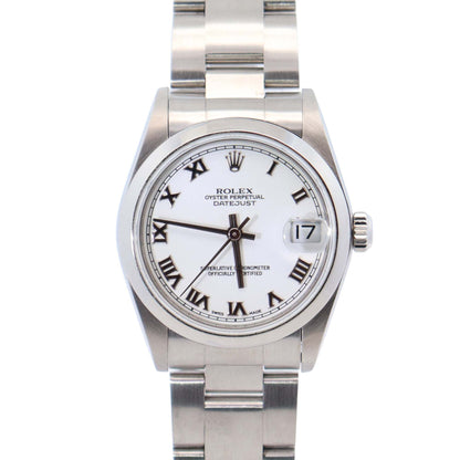 Rolex Datejust 31mm White Dial Watch Ref# 78240 - Happy Jewelers Fine Jewelry Lifetime Warranty
