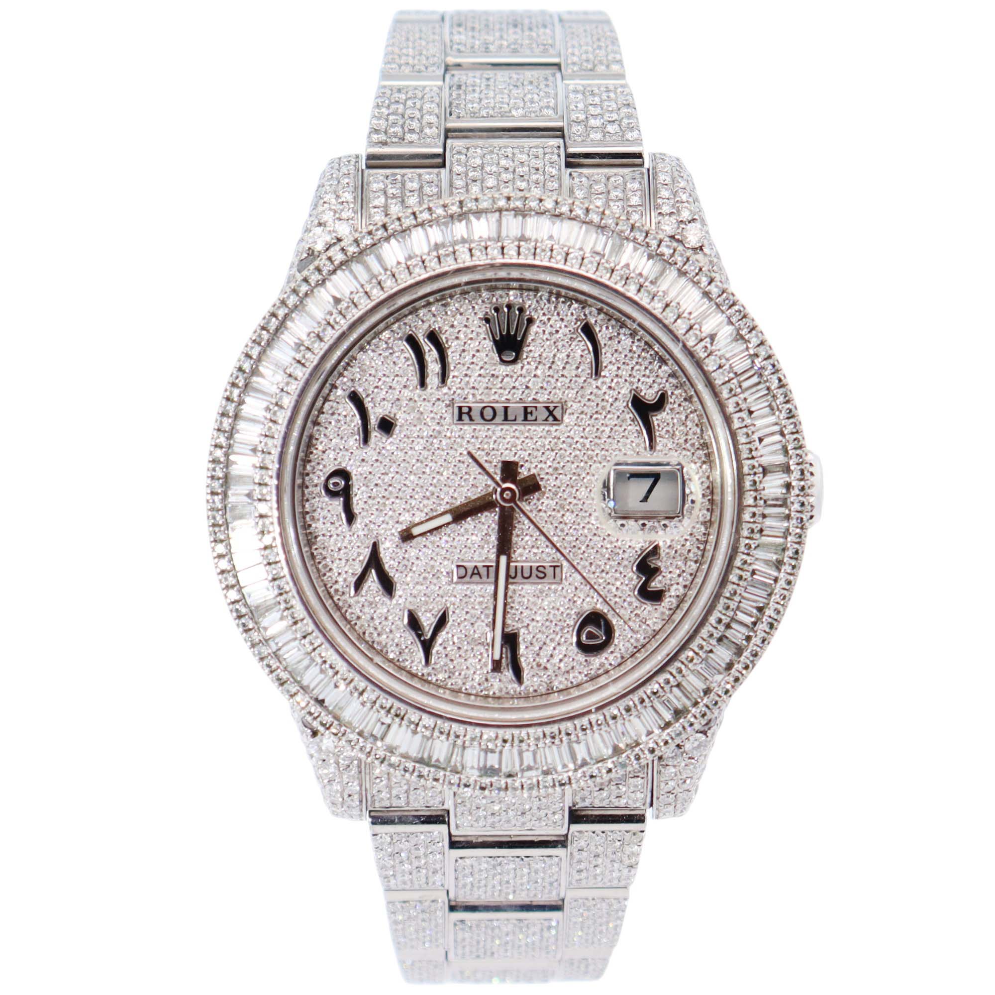 Rolex Datejust 41mm Pave Dial Watch Ref# 116300 - Happy Jewelers Fine Jewelry Lifetime Warranty