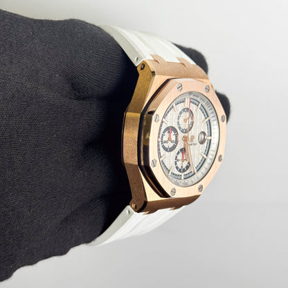 Audemars Piguet Royal Oak Offshore Summer Edition 44mm White Dial Watch Ref: 26408OR.OO.A010CA.01