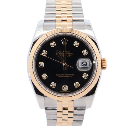 Rolex Datejust 36mm Black Dial Watch Ref# 116233 - Happy Jewelers Fine Jewelry Lifetime Warranty