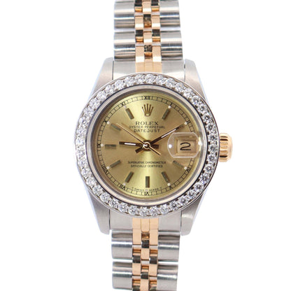 Rolex Datejust 26mm Champagne Dial Watch Ref# 69173 - Happy Jewelers Fine Jewelry Lifetime Warranty