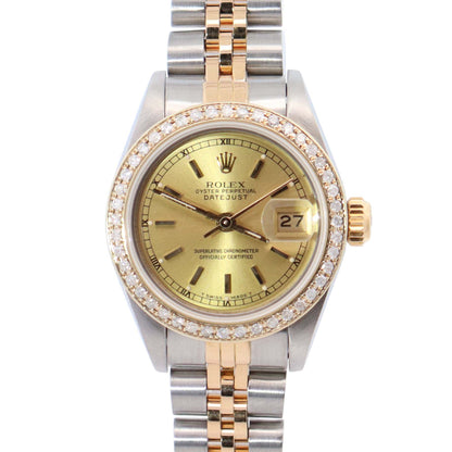 Rolex Datejust 26mm Champagne Dial Watch Ref# 69173 - Happy Jewelers Fine Jewelry Lifetime Warranty