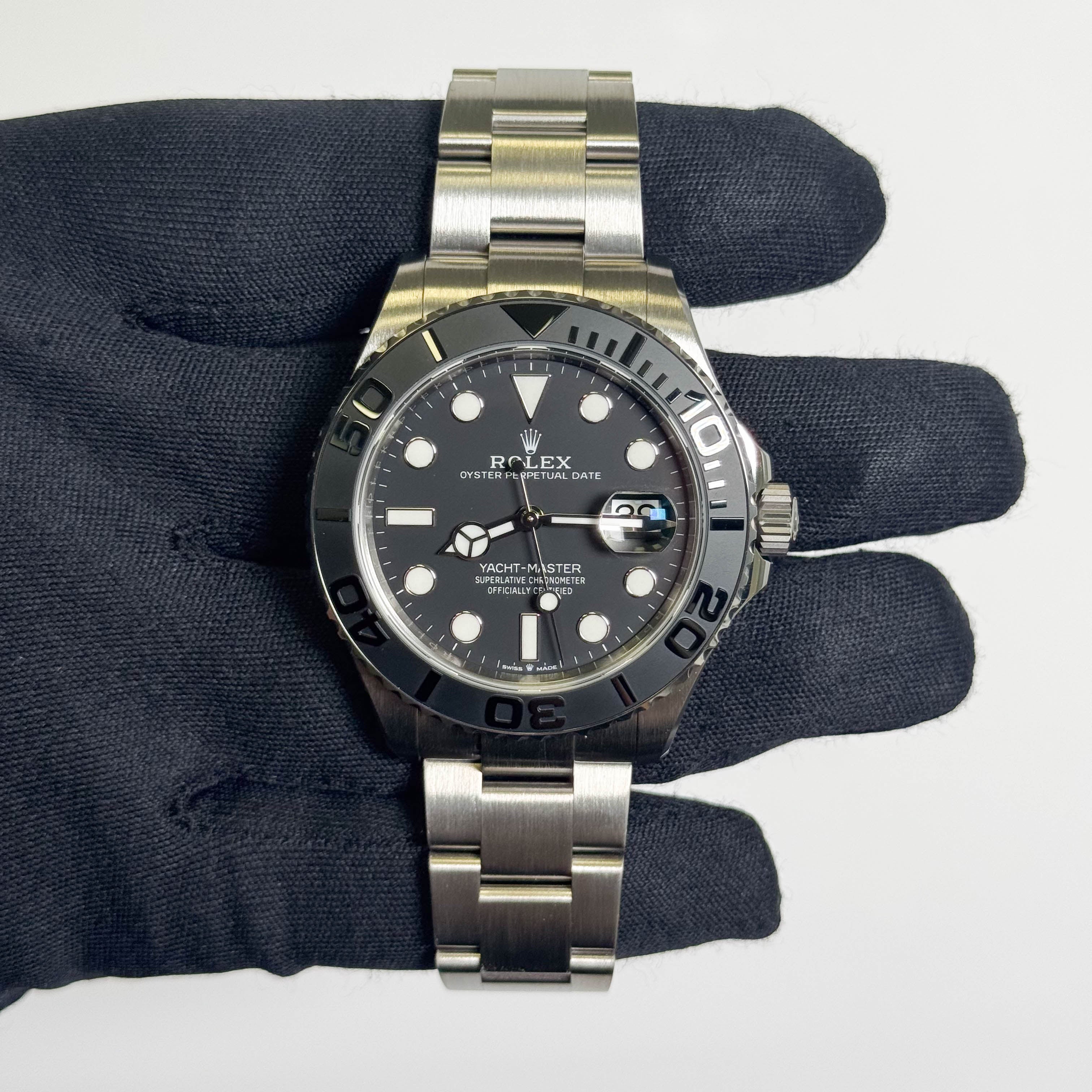 Rolex Yacht-Master 42mm Black Dial Watch Ref# 226627 - Happy Jewelers Fine Jewelry Lifetime Warranty