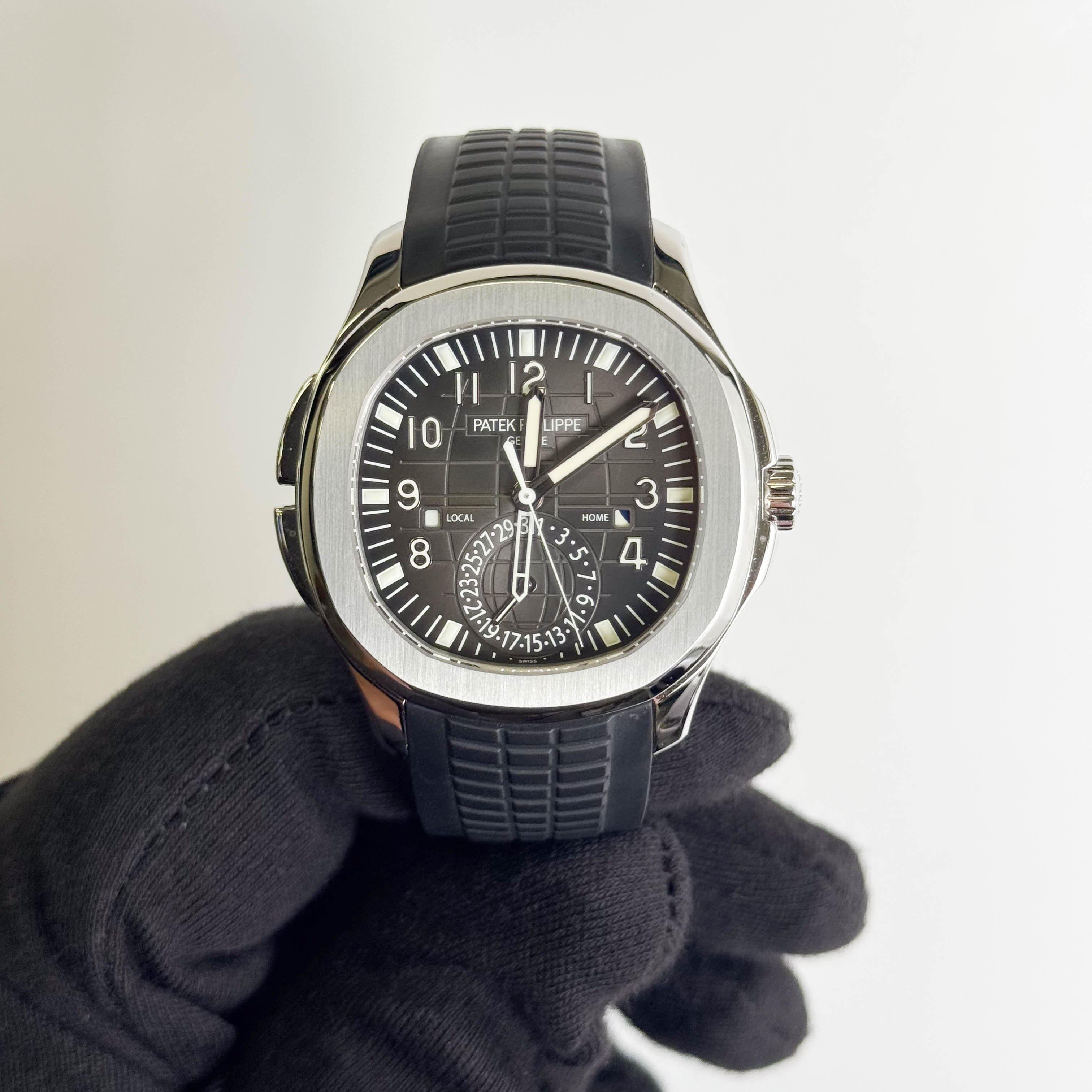 Patek Philippe Aquanaut 40mm Black Dial Watch Ref# 5164A-001