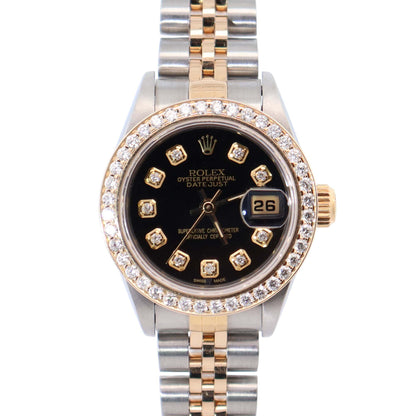 Rolex Datejust 26mm Black Dial Watch Ref# 69173 - Happy Jewelers Fine Jewelry Lifetime Warranty