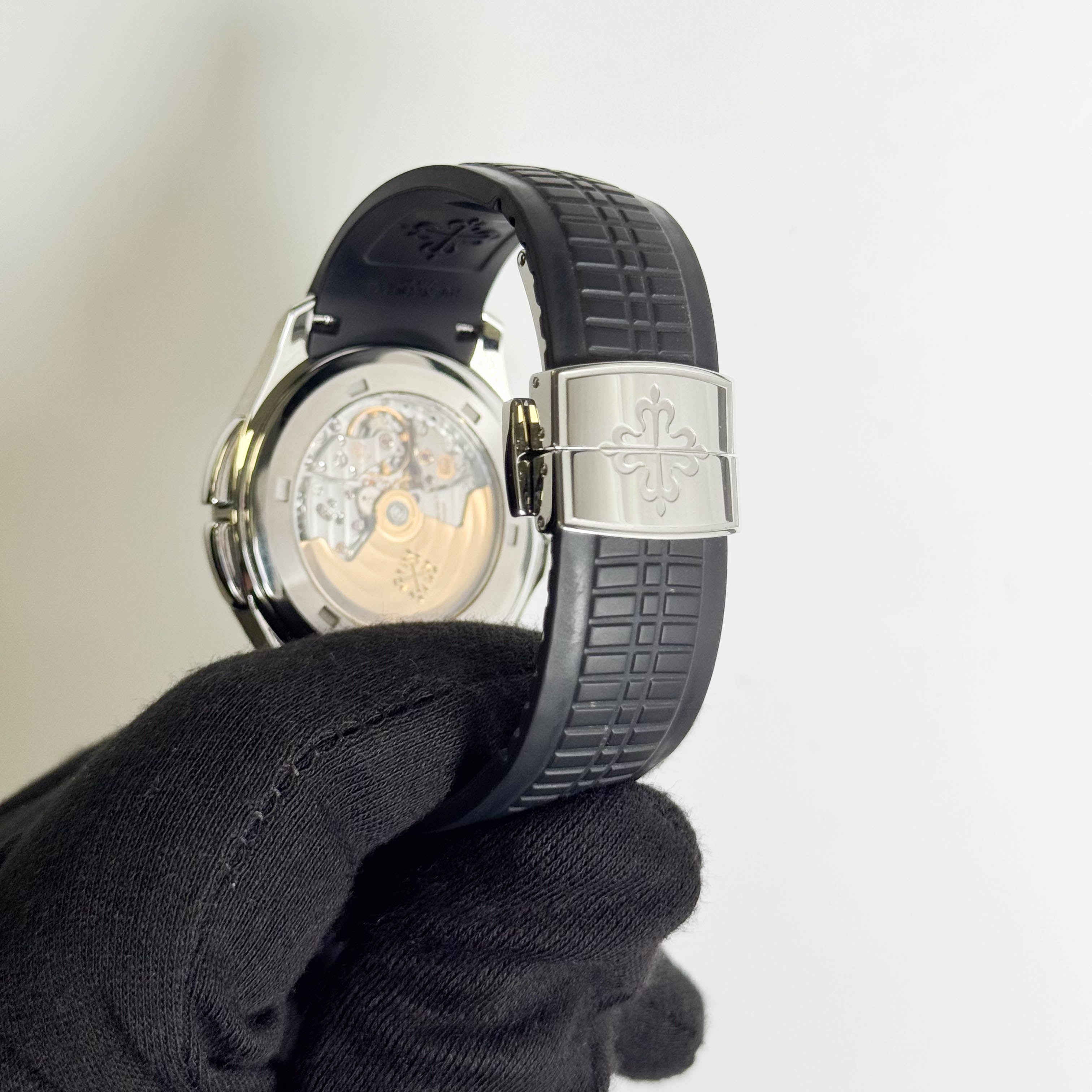 Patek Philippe Aquanaut 40mm Black Dial Watch Ref# 5164A-001