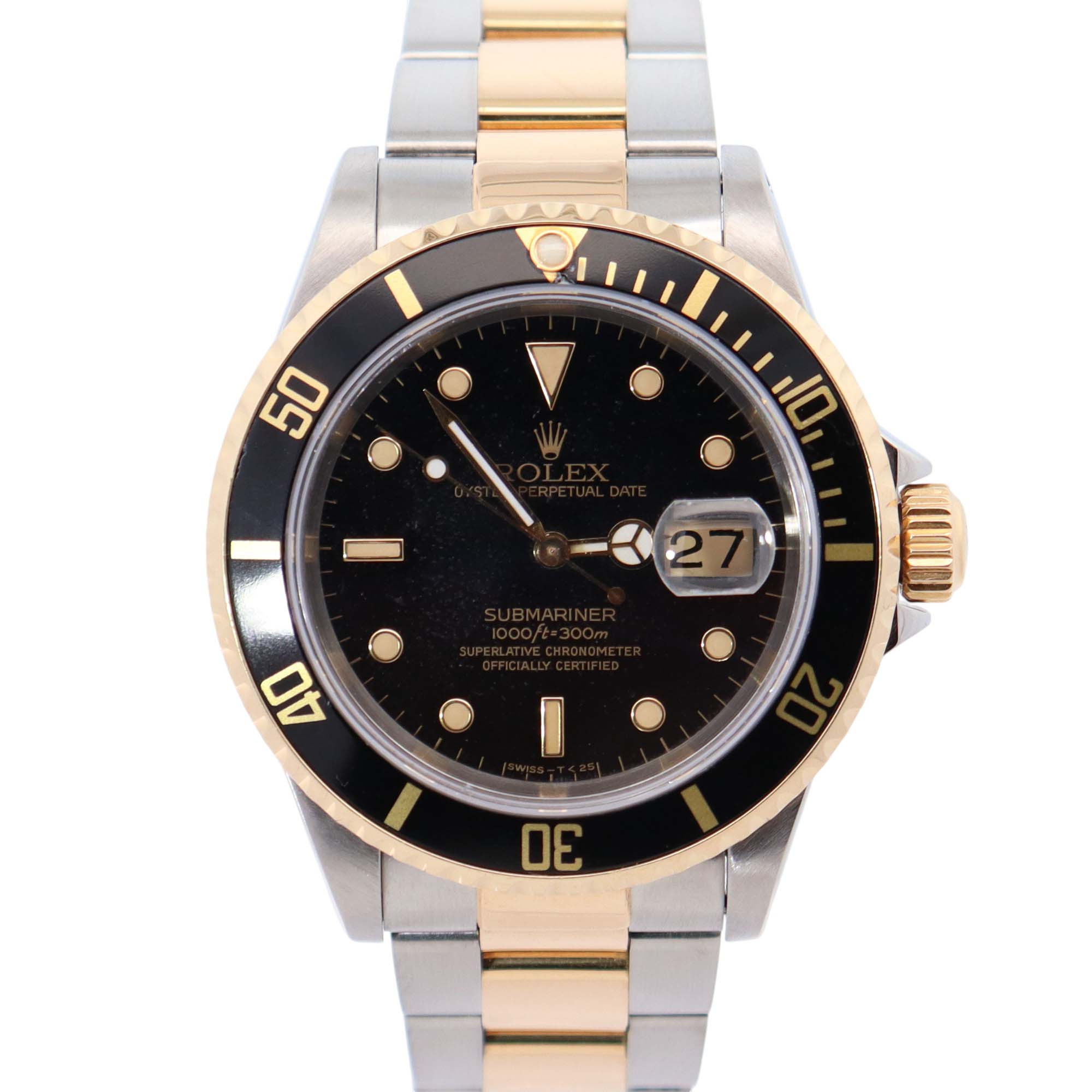 Rolex Submariner 40mm Black Dial Watch Ref# 16613 - Happy Jewelers Fine Jewelry Lifetime Warranty