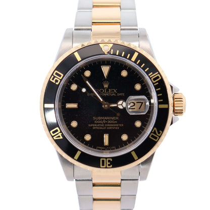Rolex Submariner 40mm Black Dial Watch Ref# 16613 - Happy Jewelers Fine Jewelry Lifetime Warranty