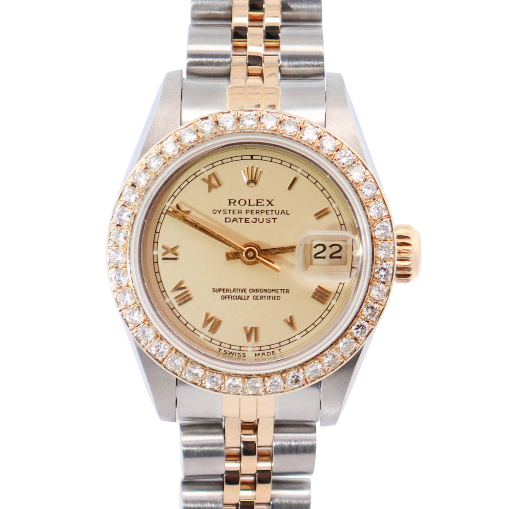 Rolex Datejust 26mm Champagne Dial Watch Ref# 69173 - Happy Jewelers Fine Jewelry Lifetime Warranty