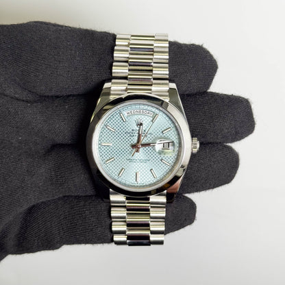 Rolex Day-Date 40mm Blue Dial watch Ref# 228206