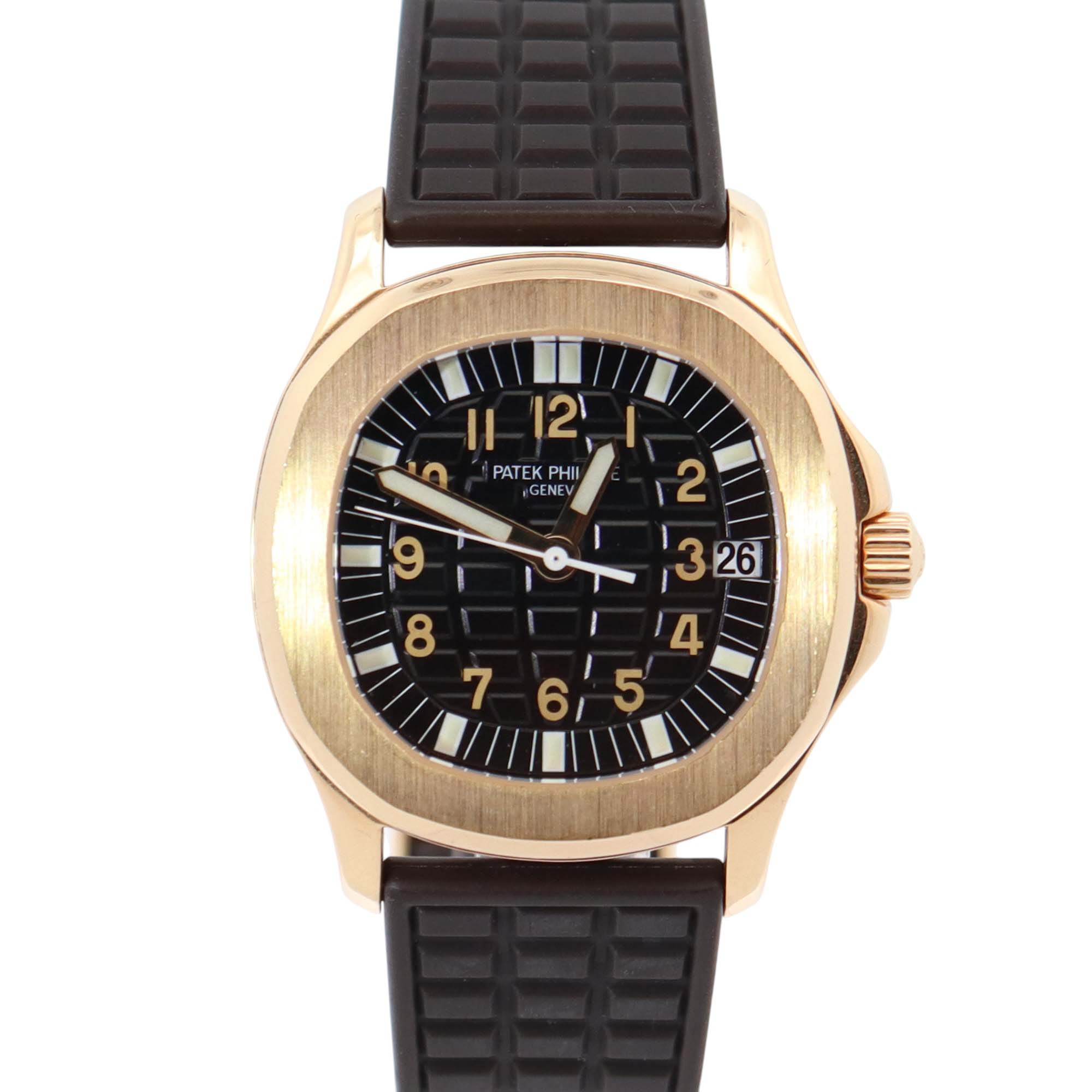 Patek Philippe Aquanaut 34mm Black Dial Watch Ref# 5066/J - Happy Jewelers Fine Jewelry Lifetime Warranty