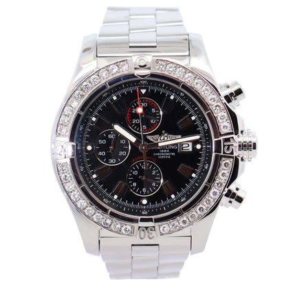 Breitling Super Avenger 48mm Black Dial Watch Ref# A13370 - Happy Jewelers Fine Jewelry Lifetime Warranty