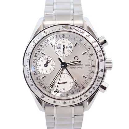 Omega Speedmaster 39mm Silver Dial Watch Ref# 3523.30.00 - Happy Jewelers Fine Jewelry Lifetime Warranty