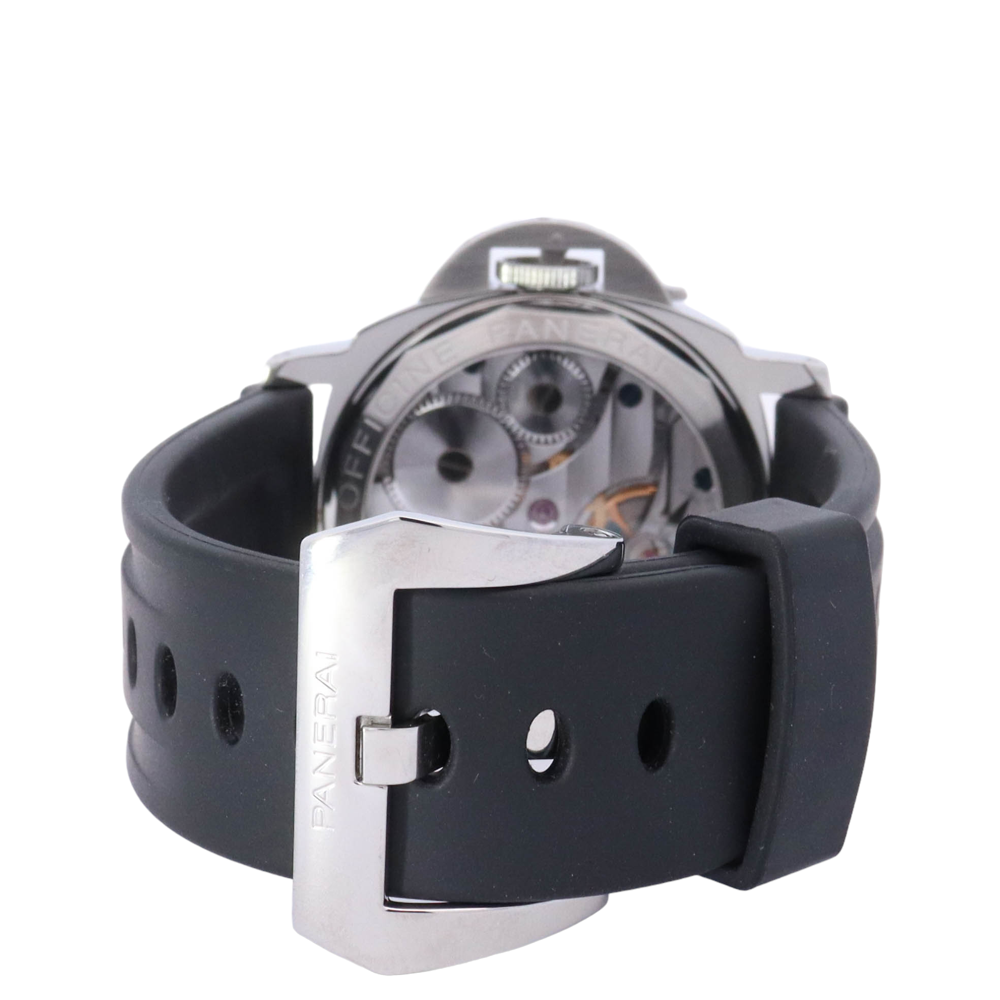 Panerai Luminor Marina 44mm Stainless Steel Black Stick & Arabic Dial Watch Reference# PAM00111 - Happy Jewelers Fine Jewelry Lifetime Warranty